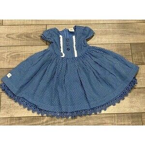 Wildflowers Shine Bright Piper Toddler Girl Blue Dress Size 2